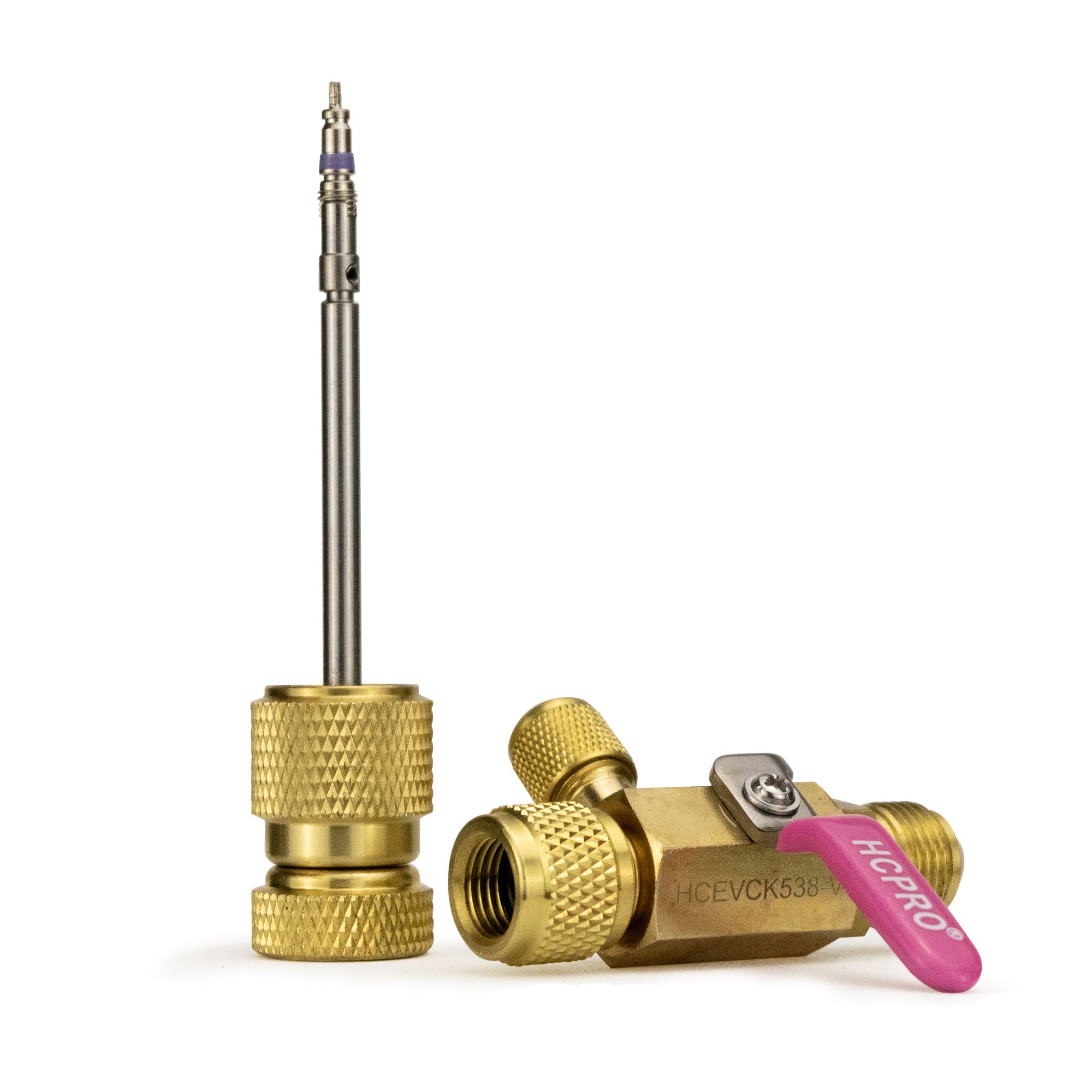HCEVCK538 Quick Flow Vacuum Rated Valve Core Removal Tool 5/16” Female x 3/8” Male and 1/4” Side Port image 3