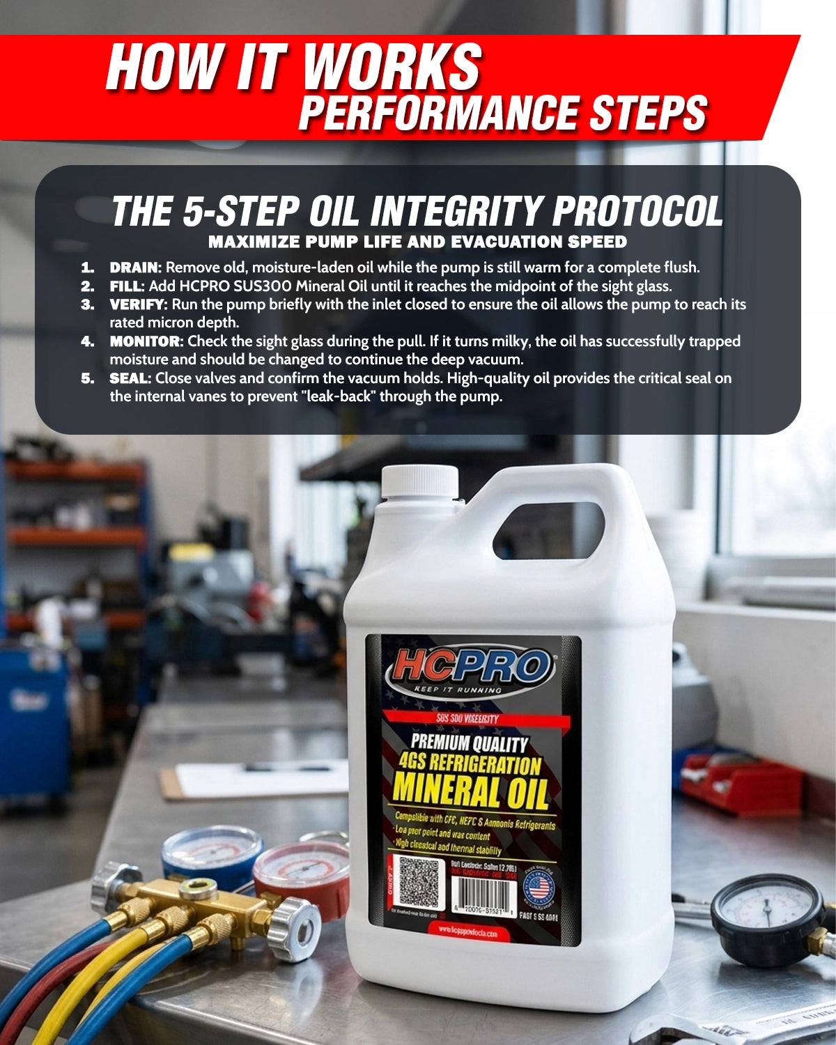 4G Mineral Refrigeration Oil SUS300 – ISO VG68 Lubricant