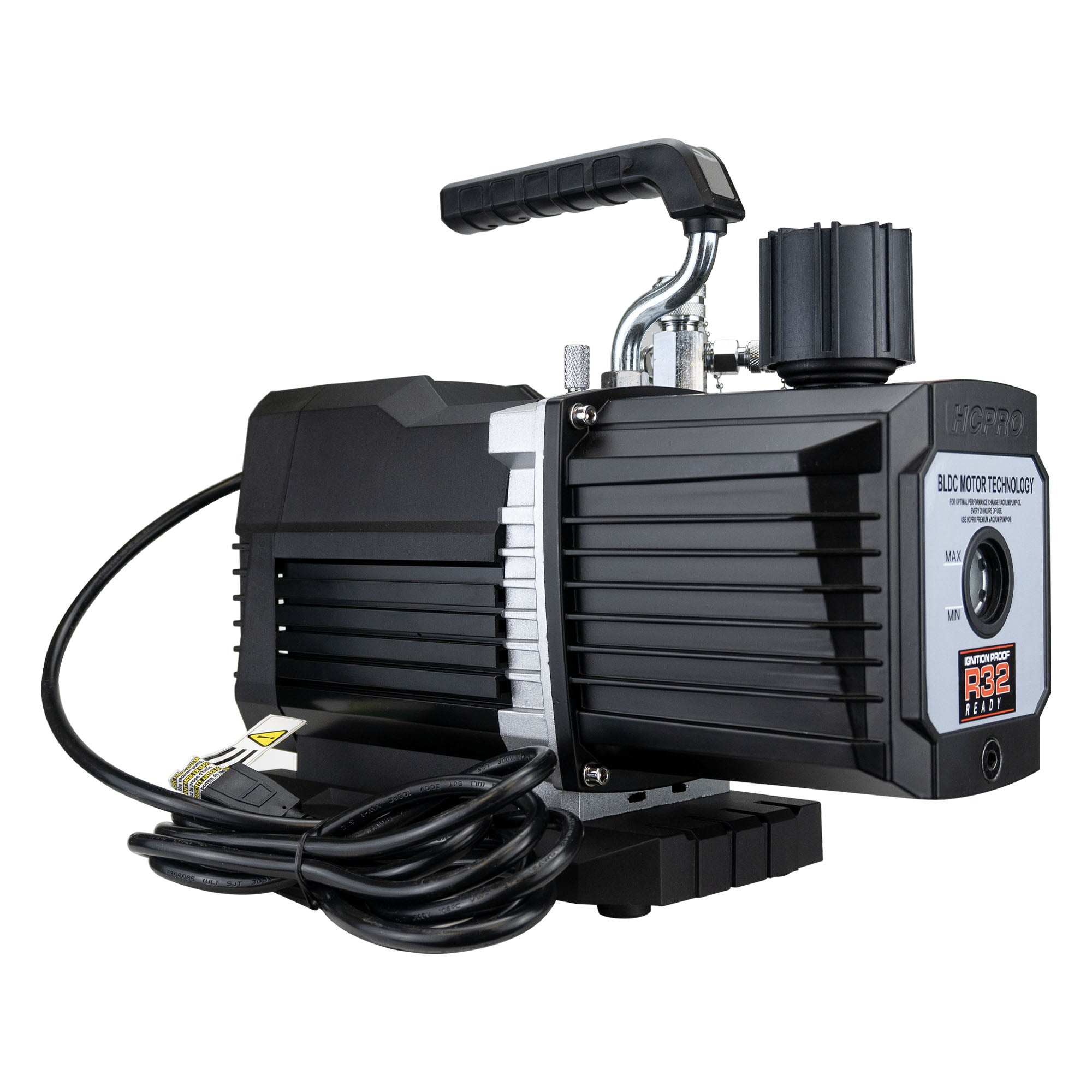 HCBK-12DC 12 CFM SPARKLESS Vacuum Pump, High Torque BLDC Motor, Universal Voltage 100-240V 50/60Hz image 3