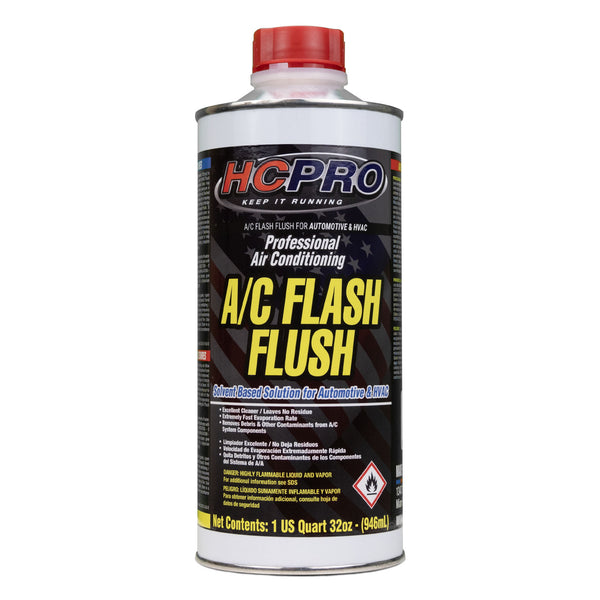 HVAC Flash Flush Solvent — Removes Acid After Compressor Burnout (32oz)