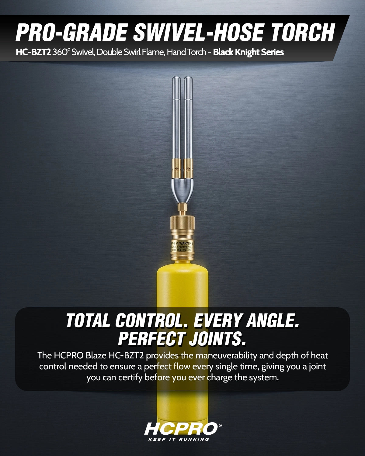 Blaze HC-BZT2 Two Tip Swivel Pro-Hand Torch
