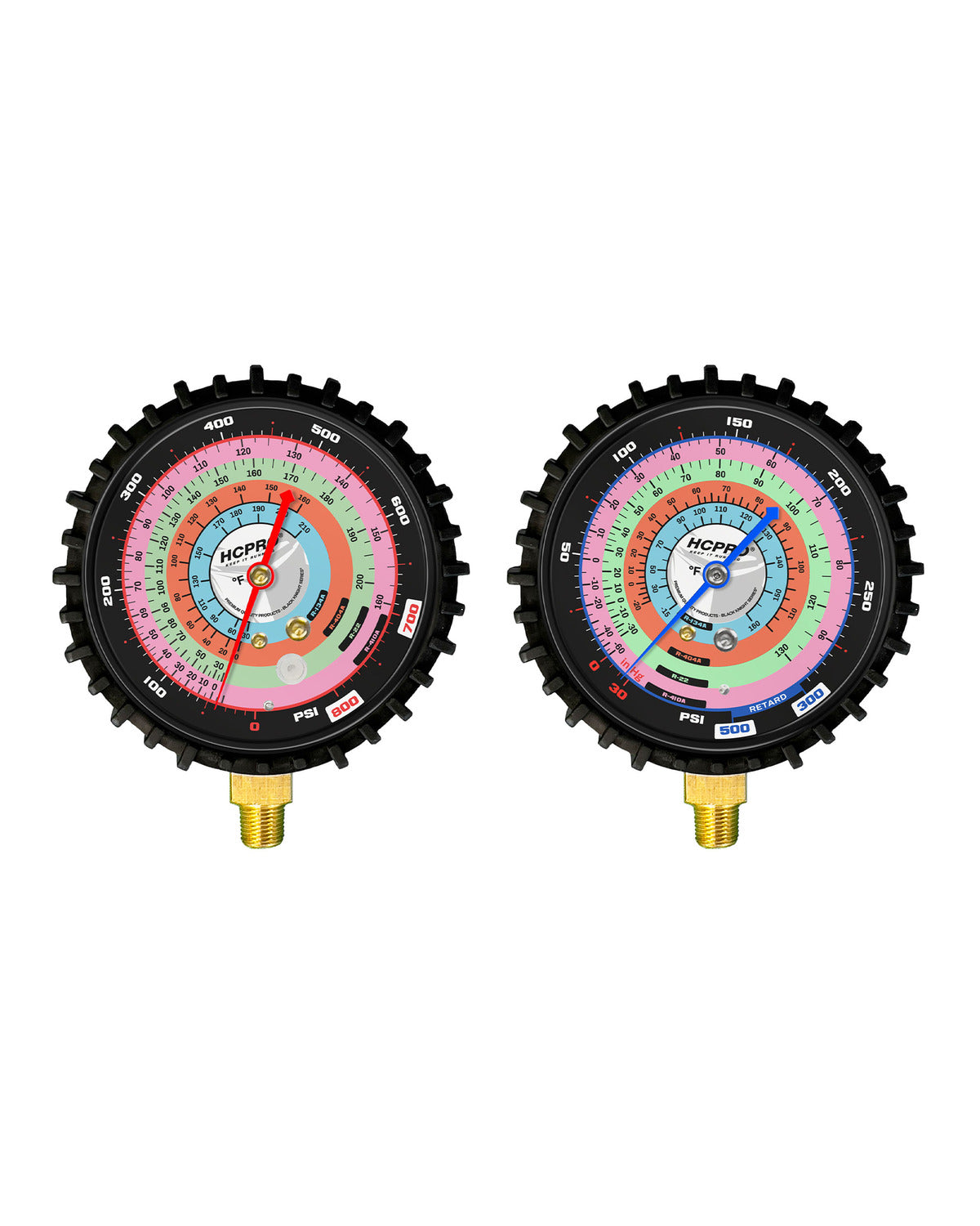 BK-RG80F-HVAC 80 mm Replacement Gauge – R410A/R22/R404A/R134a, PSI/°F