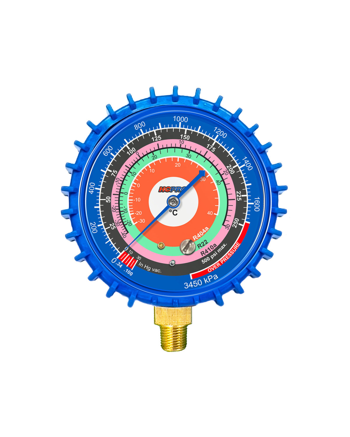 BK-RG68C 68 mm Replacement Gauge – R410A/R22/R404A, PSI/°C