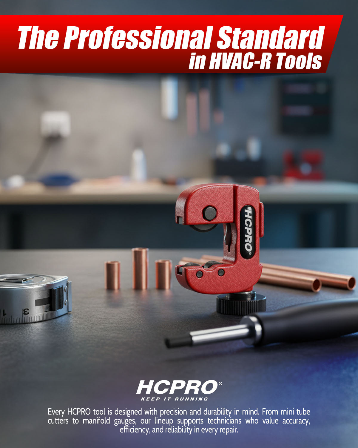 Mini Tube Cutter 1/8"–7/8" | Compact HVAC Pipe Tool for Tight Spaces