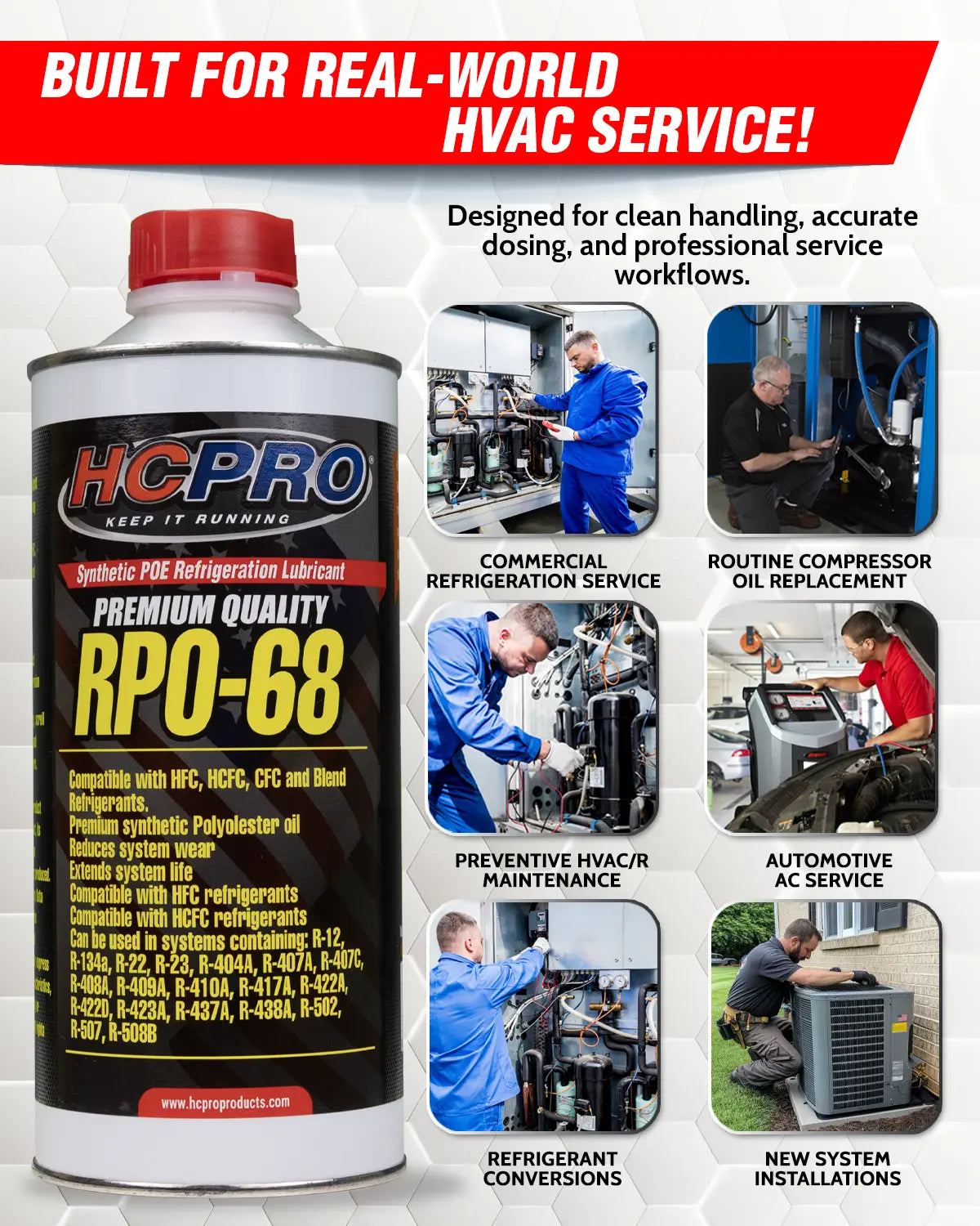 RPO-68 Synthetic Refrigeration Oil – POE Quart & Gallon Options