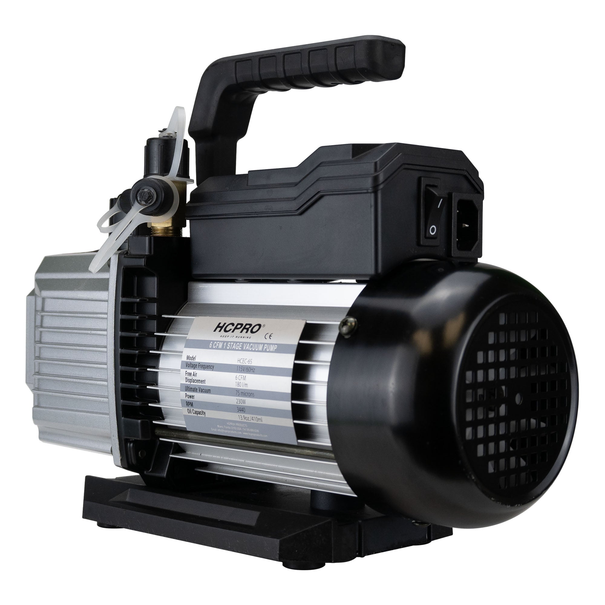 HCEC-6S ECO SERIES 6CFM Single-Stage 1/2HP Vacuum pump, Single Voltage 115V/60HZ image 7