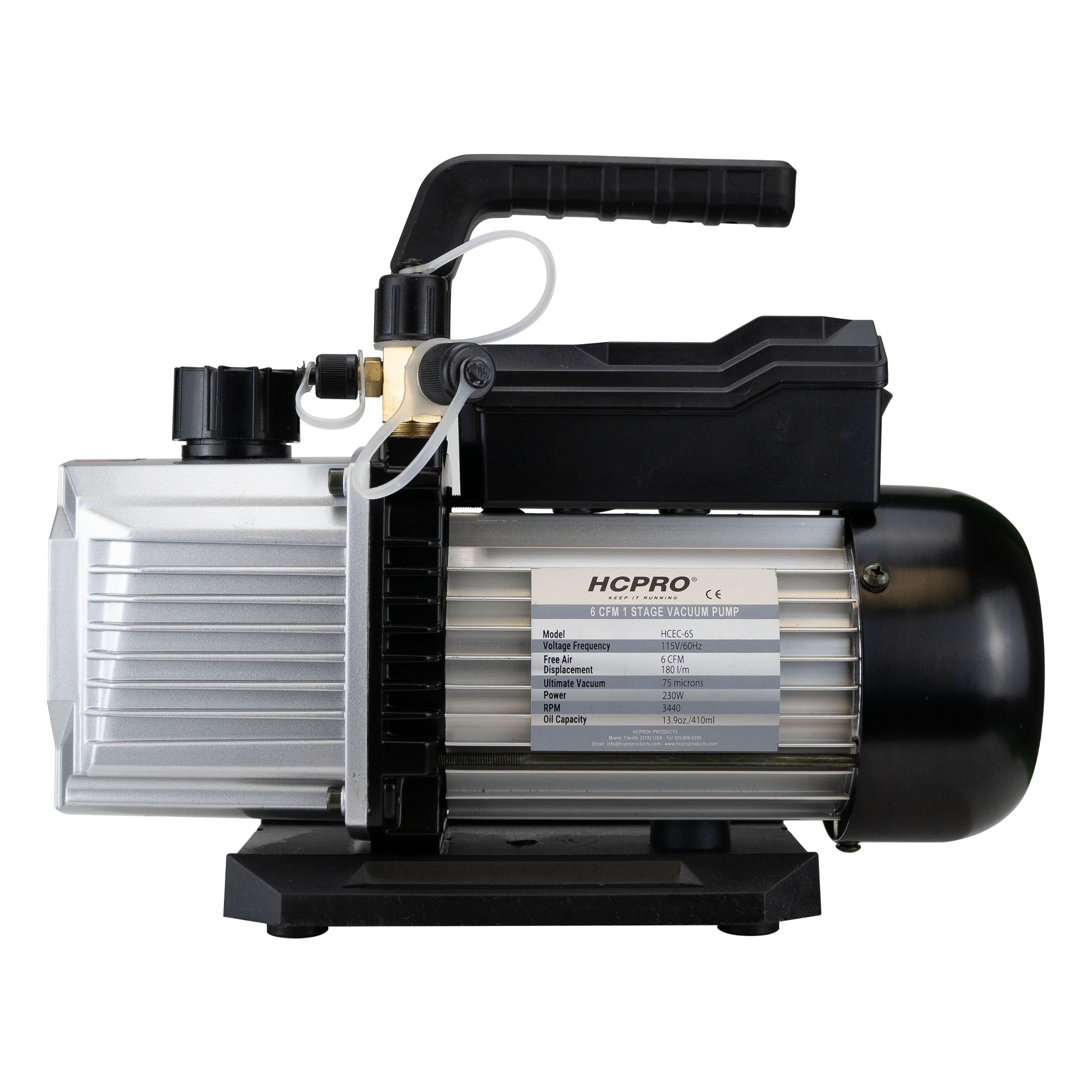 HCEC-6S ECO SERIES 6CFM Single-Stage 1/2HP Vacuum pump, Single Voltage 115V/60HZ image 4