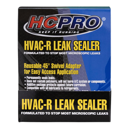 HCLEAK12B HVAC Leak Sealer with 45° Swivel Adapter for Easy Access Application 12 Applications 0.25 FL Oz. for AC, Refrigeration, and Automotive Systems Compatible with All Refrigerants image 5