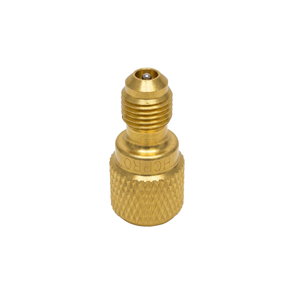 HCAD140 R410A/R32 Reverse Adapter – 5/16" SAE Hose x 1/4" SAE Port, Brass