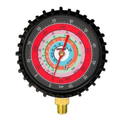 Universal Replacement Gauge 80 mm PSI/°C R410a, R22, R404a, R134a image 1