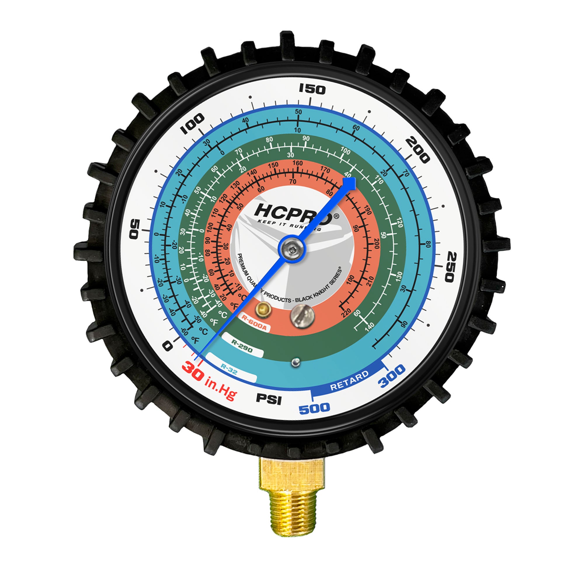 Universal Replacement Gauge 80 mm PSI ºF/ºC R32, R290, R600a image 2