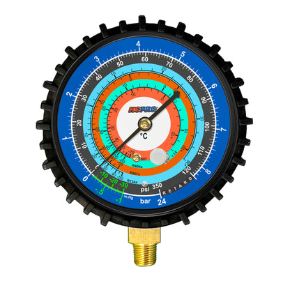 Universal Replacement Gauge 80 mm PSI ºC R134a, R407c, R404a, R507 - Low image