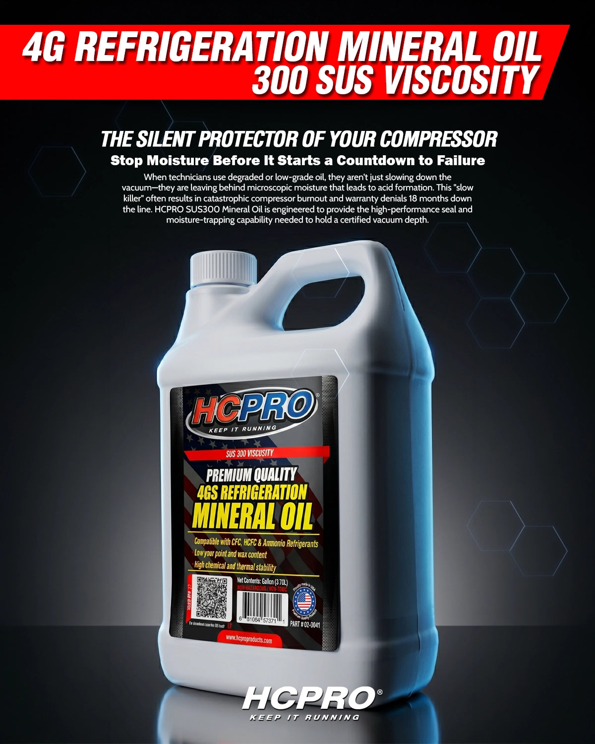 4G Mineral Refrigeration Oil SUS300 – ISO VG68 Lubricant