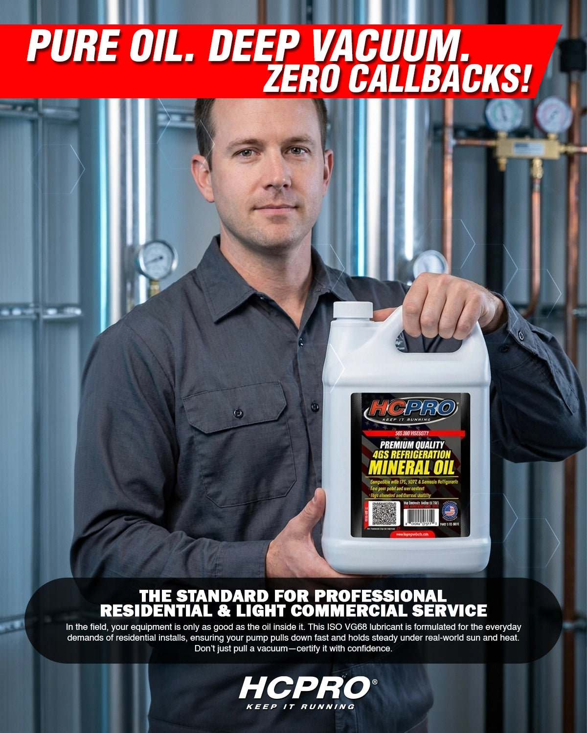 4G Mineral Refrigeration Oil SUS300 – ISO VG68 Lubricant