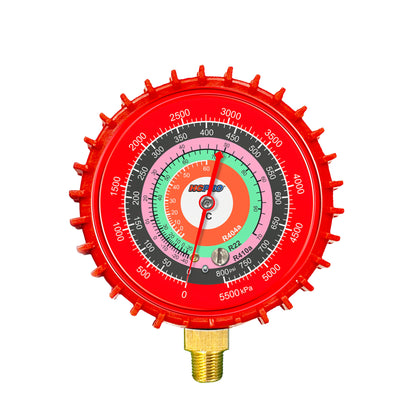 Universal Replacement Gauge 68 mm PSI/°C R410a, R22, R404a - High image