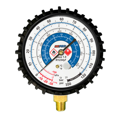 Universal Replacement Gauge 80 mm PSI ºF / ºC HFO-R1234YF image 1