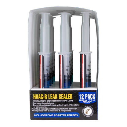 HCLEAK12B HVAC Leak Sealer with 45° Swivel Adapter for Easy Access Application 12 Applications 0.25 FL Oz. for AC, Refrigeration, and Automotive Systems Compatible with All Refrigerants image 3