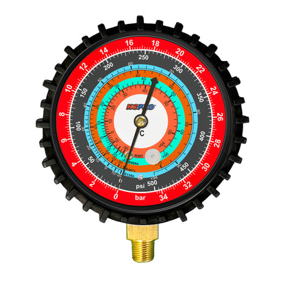 Universal Replacement Gauge 80 mm PSI ºC R134a, R407c, R404a, R507 image 2