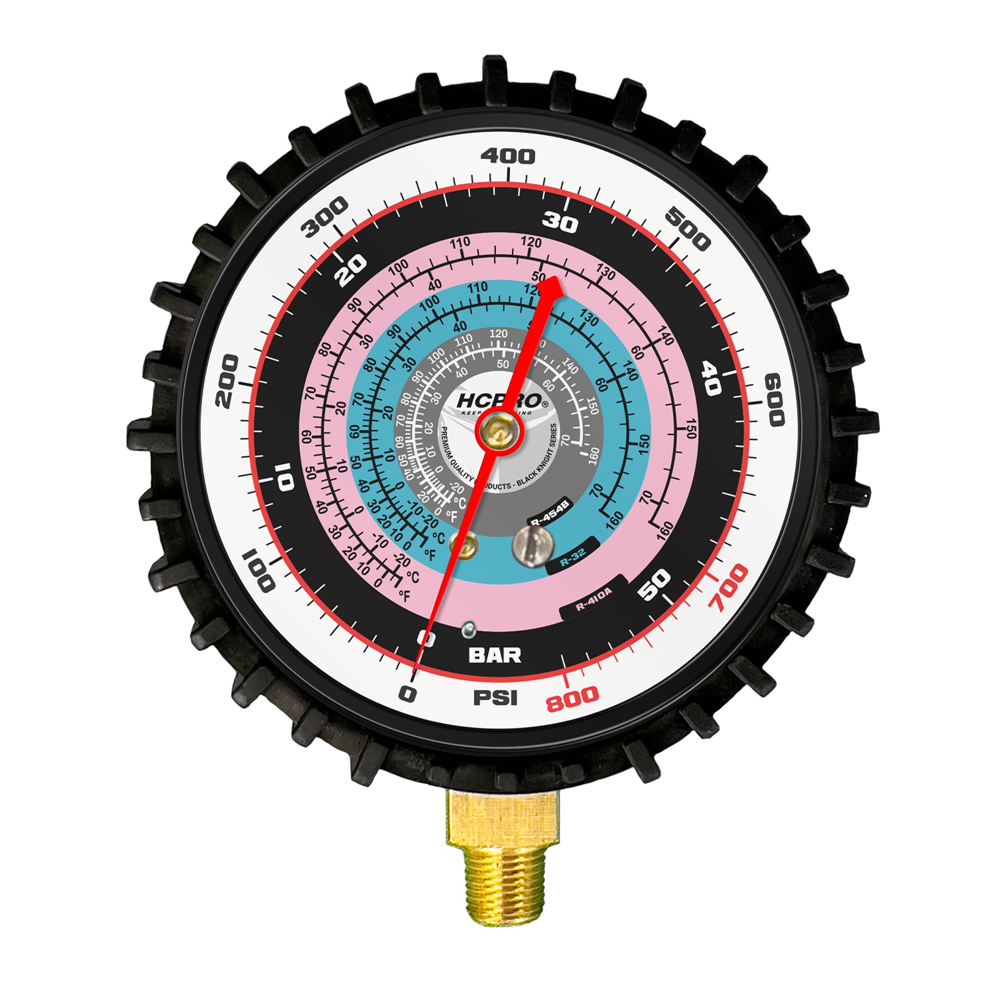Universal Replacement Gauge 80 mm PSI ºF / ºC R454b, R32, R410a image 2