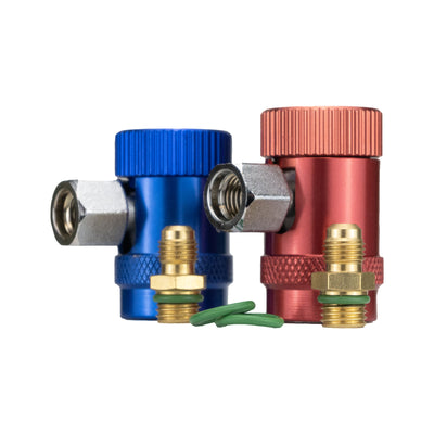 HCYFQC R1234YF Quick Coupler, Quick Connect R1234YF Adapters &amp; AC Hose Fitting Connectors for Air Conditioning, Evacuation and Recharging, High and Low Set image 2