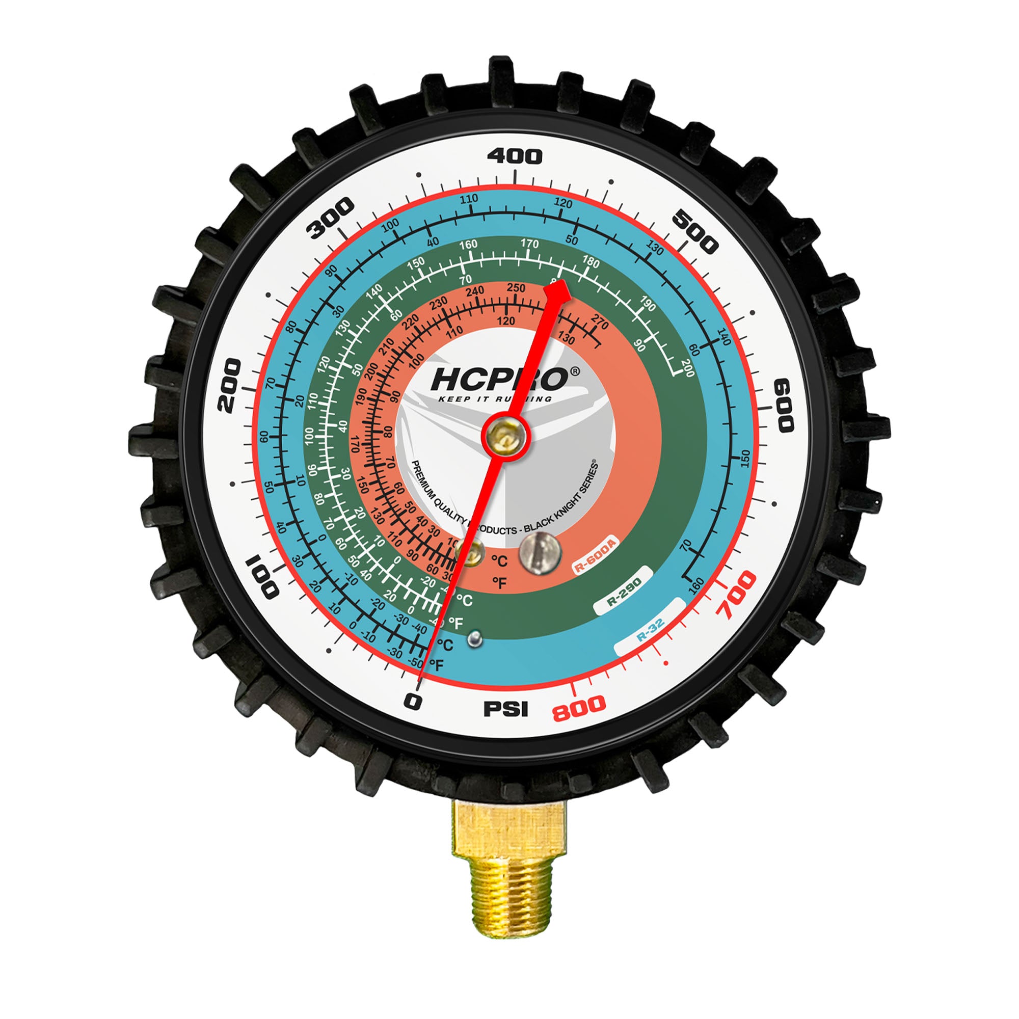 Universal Replacement Gauge 80 mm PSI ºF/ºC R32, R290, R600a image 1