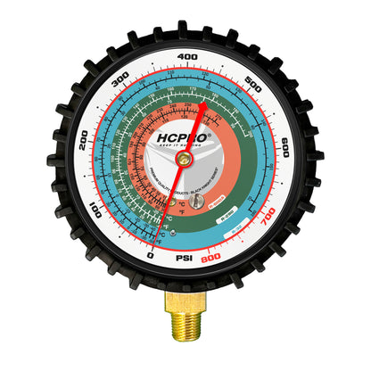Universal Replacement Gauge 80 mm PSI ºF/ºC R32, R290, R600a image 1