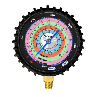 Universal Replacement Gauge 80 mm PSI/°F R410a, R22, R404a, R134a - Low image