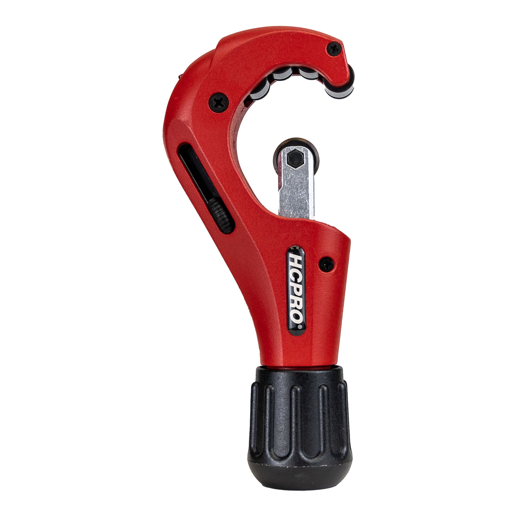 HC-TC4 Professional Tube Cutter 1/8" to 1-3/4" (3-45mm) 4 Roller Tracking System, De-burring Tool, Accurate Cutting for HVAC, Plumbing, Includes Extra Cutting Wheel image 2