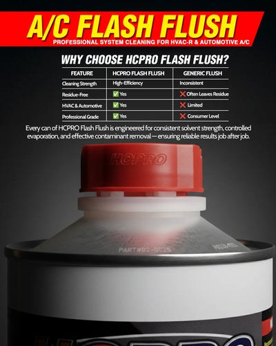 Universal HVAC-R Flash Flush Solvent for AC Systems – 1 Qt