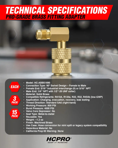 Brass fitting adapter with technical specifications on a gray background