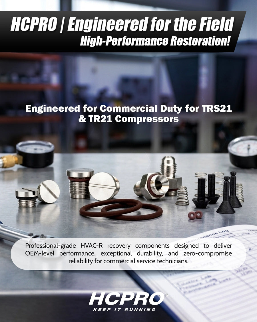 Compressor Valve Rebuild Kit w/ Viton Seals | Fits TRS21 & TR21 Units