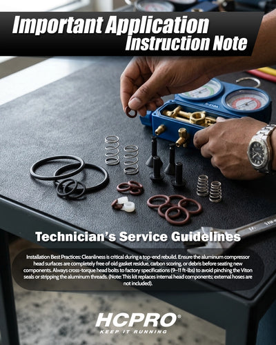 Compressor Valve Rebuild Kit w/ Viton Seals | Fits TRS21 & TR21 Units