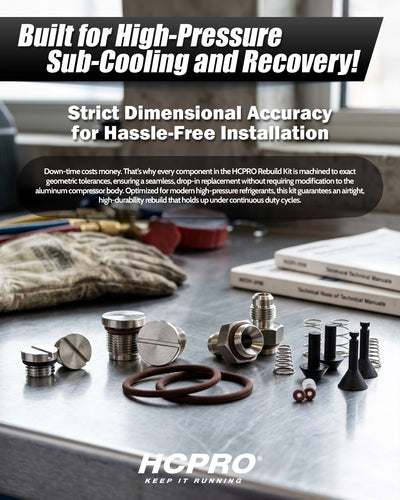 Compressor Valve Rebuild Kit w/ Viton Seals | Fits TRS21 & TR21 Units