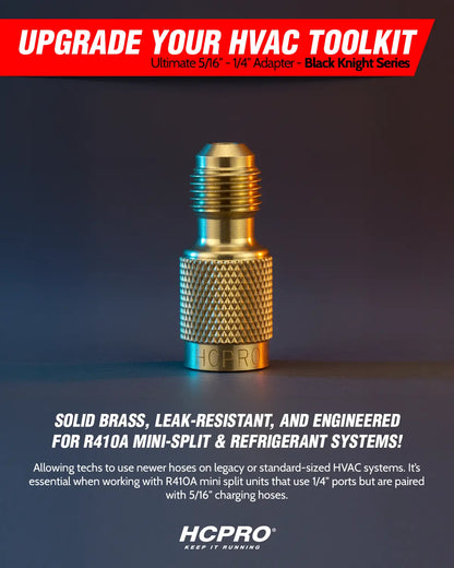 HCAD140 Adapter 5/16" SAE Hose x 1/4" SAE Port – Brass Fitting