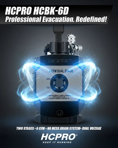 HCPro HCBK-6D evacuation device with glowing effects on a dark background