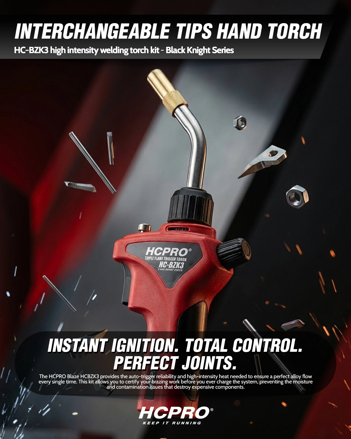 High Intensity Auto-Trigger Welding Torch Kit – Blaze HC-BZK3 w/ Tips