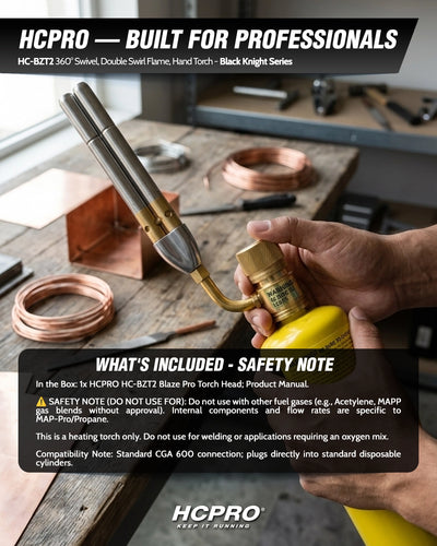 Blaze HC-BZT2 Two Tip Swivel Pro-Hand Torch