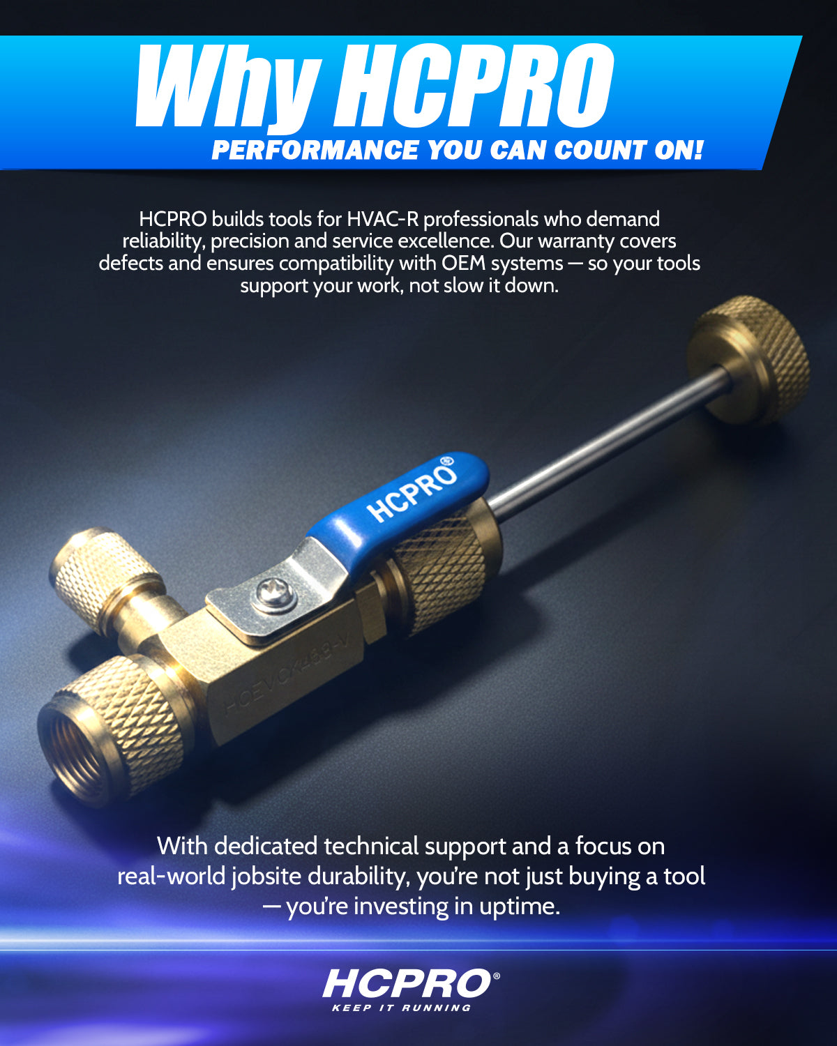 HCEVCK438 Valve Core Removal Tool 1/4" Female x 3/8" Male, Side Port