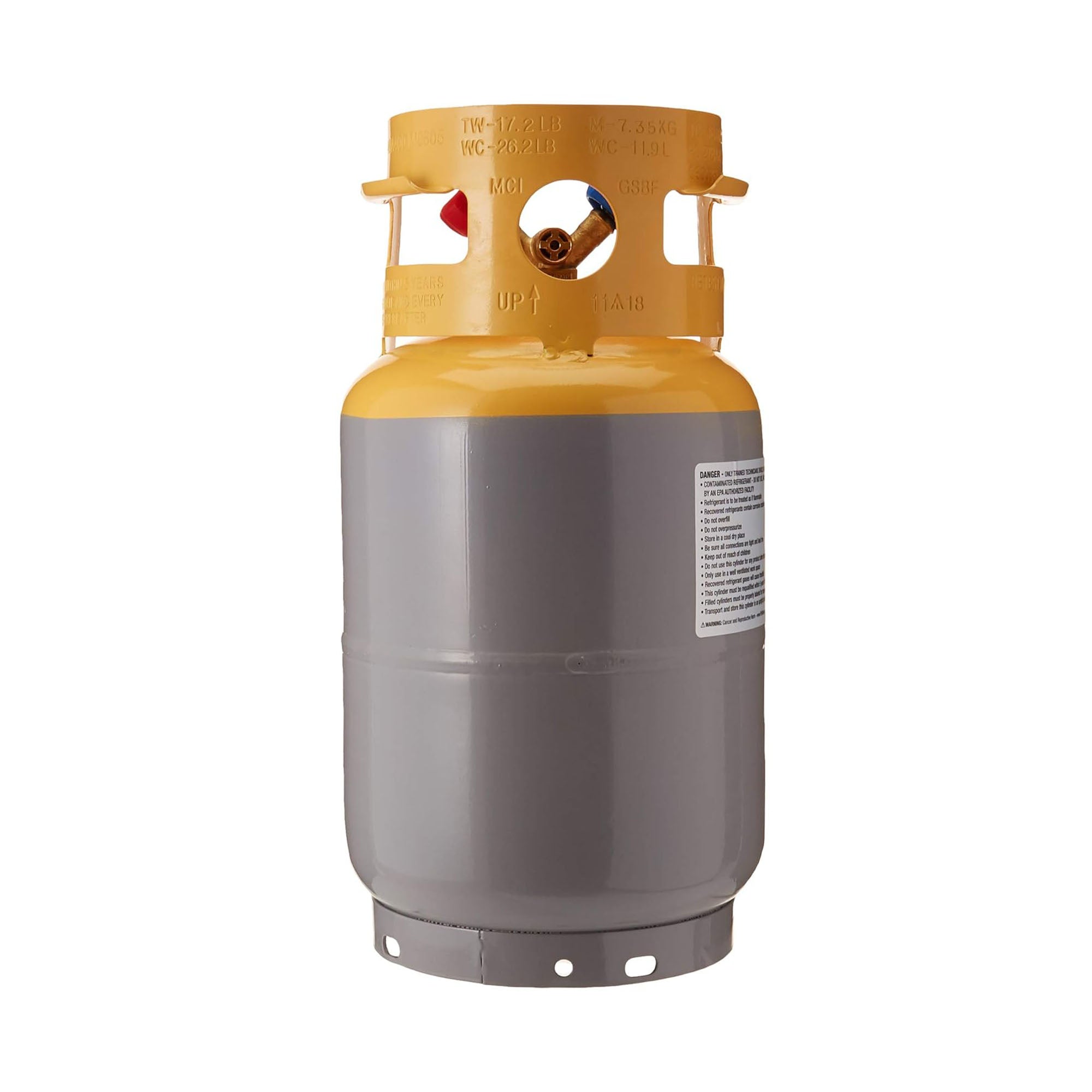 30 Lb. DOT-Certified Refrigerant Recovery Cylinder