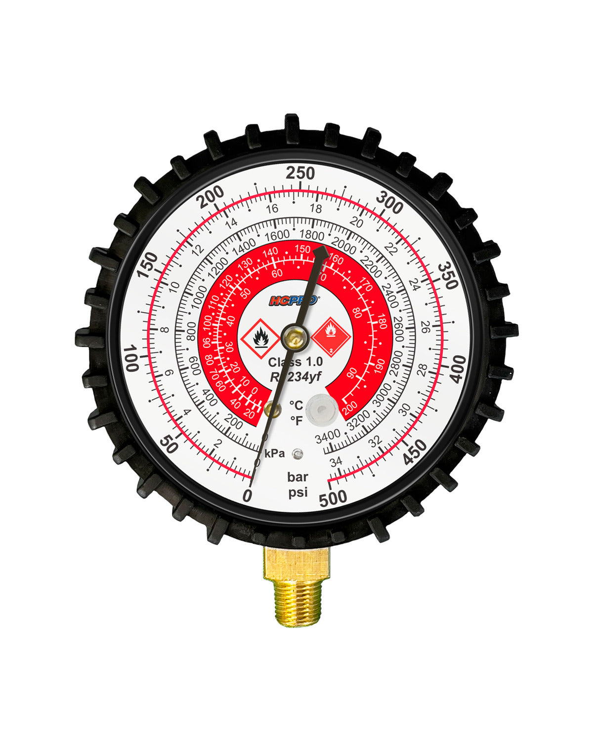 BK-RG80-YF 80 mm R1234YF Replacement Gauge – PSI °F/°C, Low, High or Set