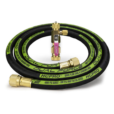 Dual Force R410a Evacuation Kit – 3/8" Hose + 5/16" VCRT Tool