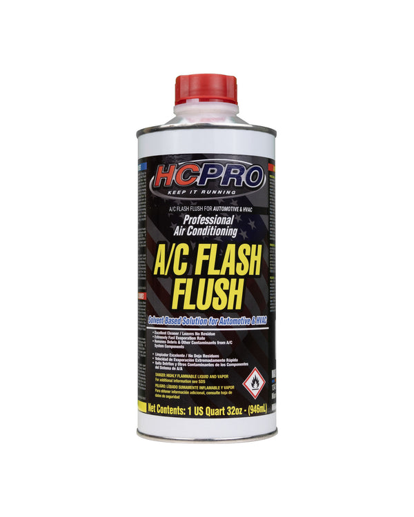 Flash Flush HVAC-R Line Flush Solvent – 32 oz, Post-Burnout Acid & Sludge Removal