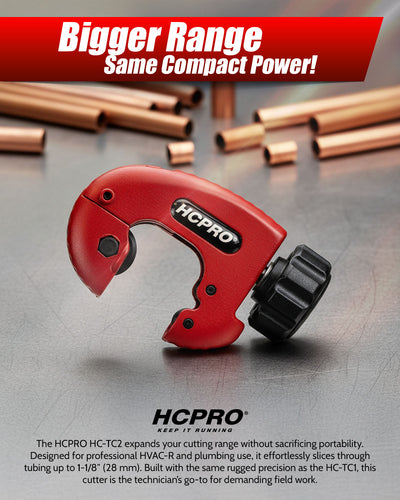 Pocket Tube Cutter 1/8"–1-1/8" | Compact HVAC & Plumbing Pipe Tool