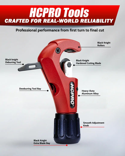 Tube Cutter 1/8"–1-1/4" | HVAC & Plumbing Tool + Extra Blade