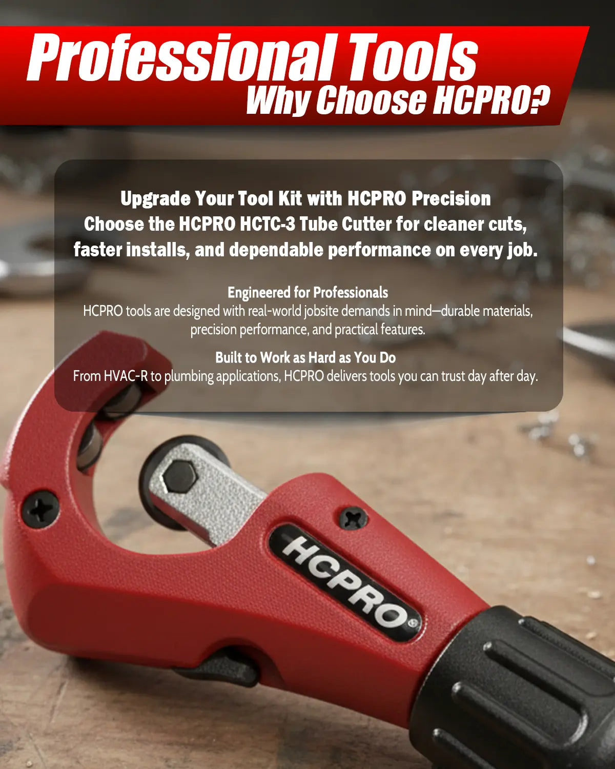 Tube Cutter 1/8"–1-1/4" | HVAC & Plumbing Tool + Extra Blade