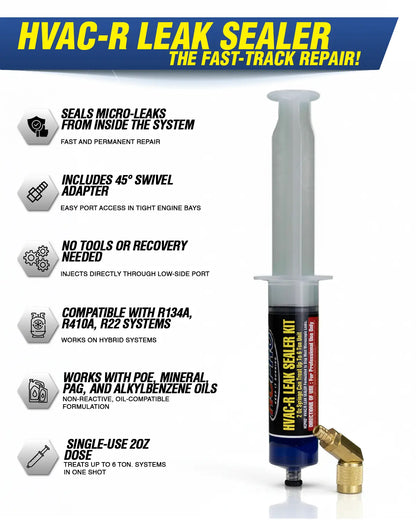 HCLSK2 2oz HVAC Leak Sealant with 45° Swivel Adapter