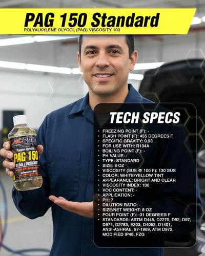 PAG 150 Oil for R134a AC Systems – 8oz Compressor Lubricant