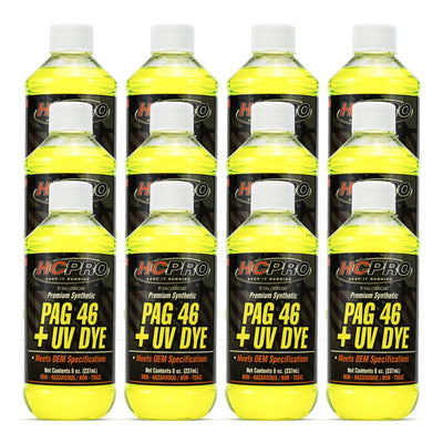 PAG 46 Oil w/ UV Dye – 8 oz for R134a A/C Systems | Leak Detection