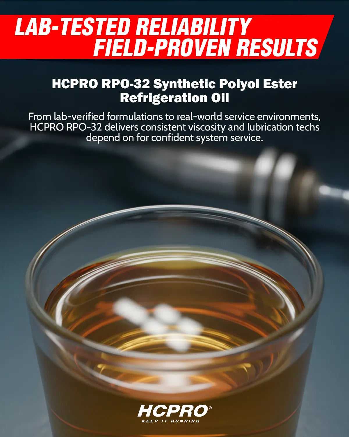 RPO-32 Synthetic POE Refrigeration Oil — R-410A, R-32, R-134a, R-1234yf & A2L