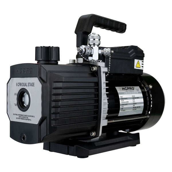 HCBK-6D 6 CFM Dual Stage Vacuum Pump 115–230V 50/60Hz